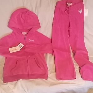 Girls velour track suit